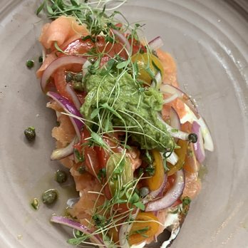 Eva Boston - Smoked Toast - New American Near Me - Boston, Massachusetts Eva Boston - Smoked Toast - New American Near Me - Boston, Massachusetts