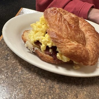 Goose Feathers Cafe & Bakery - B'fast croissant. - Breakfast & Brunch Near Me - Savannah, Georgia