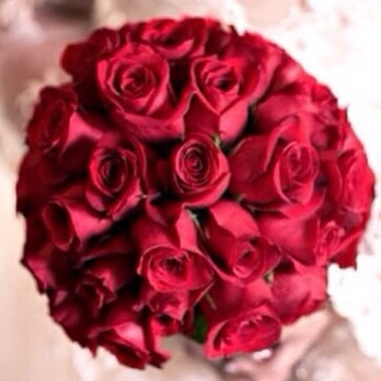 Rosemantico Flowers - All red roses wedding bouquet - Florists Near Me - Whittier, California Rosemantico Flowers - All red roses wedding bouquet - Florists Near Me - Whittier, California