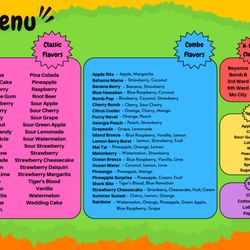 Cousins Snowballs - Cousins Snowballs and Treats Menu FYI: make sure you look at the menu with the new flavors and the Cousins Favorites
