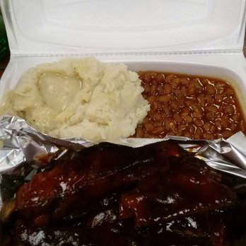 Buffalo Bills Barbecue - Ribs with baked beans n mash potatoes - Barbeque Near Me - Sicklerville, New Jersey Buffalo Bills Barbecue - Ribs with baked beans n mash potatoes - Barbeque Near Me - Sicklerville, New Jersey