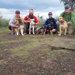 Group hike with friends