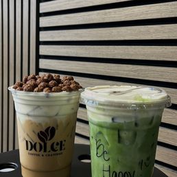 Banana matcha & coco puffs Banana matcha & coco puffs