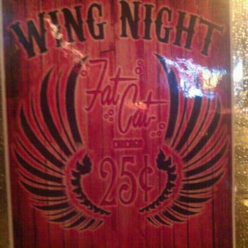 Fat Cat - Don't believe the sign...It's not every Tuesday apparently. You have to guess when it applies - Cocktail Bars Near Me - Chicago, Illinois