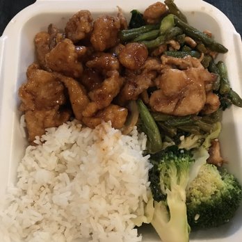 Panda Express - Orange chicken and chicken and green beans. Sides of rice and veggies. - Chinese Near Me - Carmel, Indiana Panda Express - Orange chicken and chicken and green beans. Sides of rice and veggies. - Chinese Near Me - Carmel, Indiana