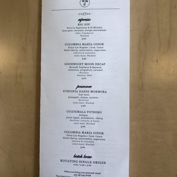 Camber Coffee - Menu - Coffee & Tea Near Me - Bellingham, Washington