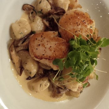Rhapsody Restaurant - Scallops, gnocchi, onions, and shrooms. - New American Near Me - Nelsonville, Ohio Rhapsody Restaurant - Scallops, gnocchi, onions, and shrooms. - New American Near Me - Nelsonville, Ohio