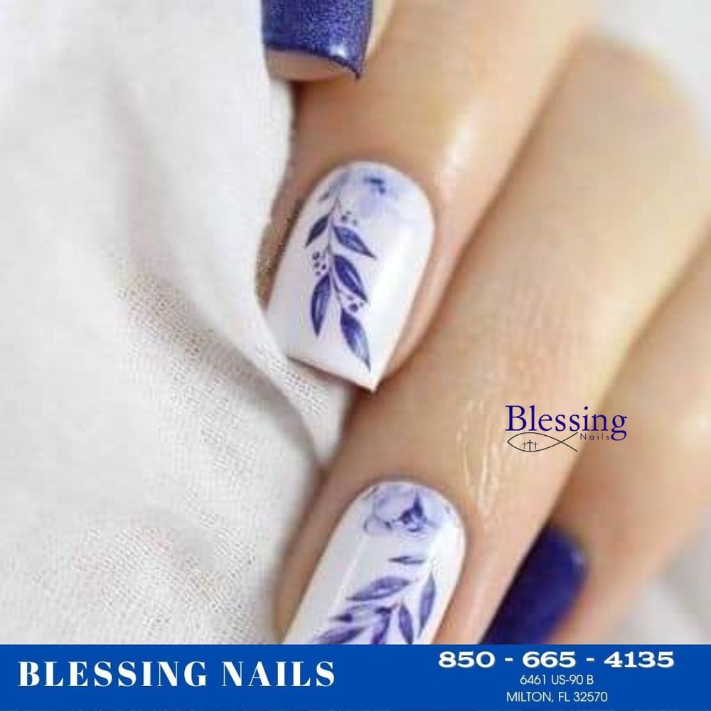Blessing Nails - Milton Logo