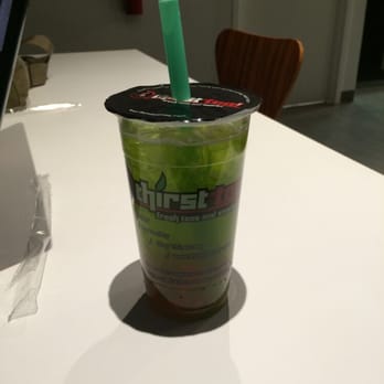 Thirst-Tea Cafe - Green apple popping w/ extra strawberry popping boba - Coffee & Tea Near Me - Omaha, Nebraska Thirst-Tea Cafe - Green apple popping w/ extra strawberry popping boba - Coffee & Tea Near Me - Omaha, Nebraska