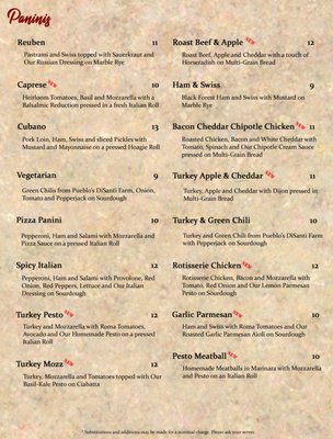 Menu photo 2 Tees Me Treat Me Trinidad, CO