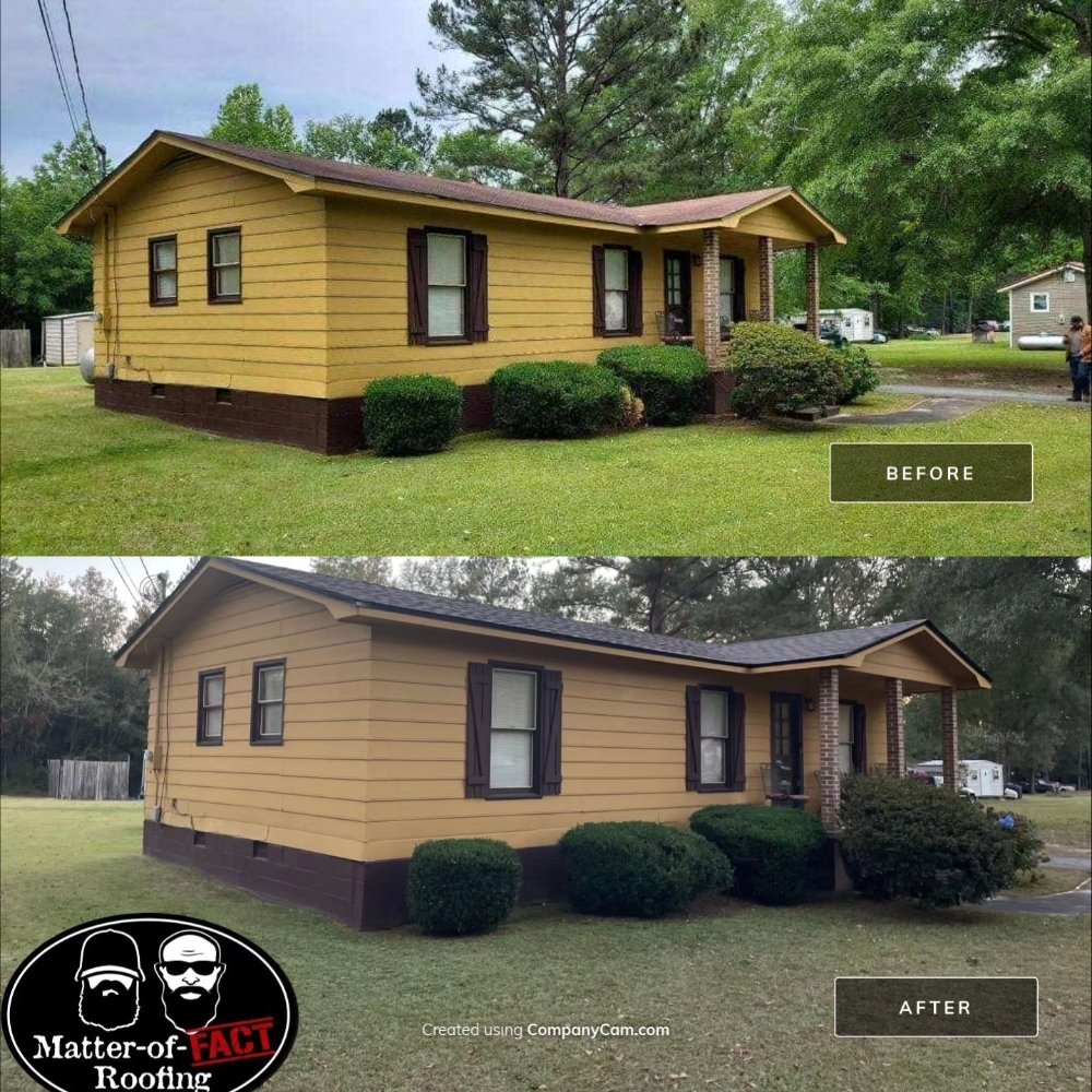 Slide of Matter-of-Fact Roofing