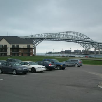 Courses Restaurant - View of the Blue Water Bridges from the parking lot. - New American Near Me - Port Huron, Michigan Courses Restaurant - View of the Blue Water Bridges from the parking lot. - New American Near Me - Port Huron, Michigan