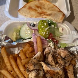 Chicken Souvlaki Lunch