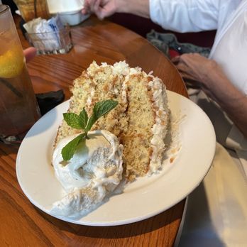 Cedar Creek Inn - Their amazing Coconut Supreme Cake - New American Near Me - Brea, California Cedar Creek Inn - Their amazing Coconut Supreme Cake - New American Near Me - Brea, California
