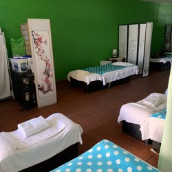 Healthy Foot Massage - Beds are separated by curtains