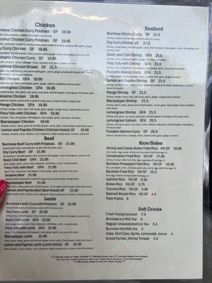 Menu photo 5 Chef Burma Sacramento, CA