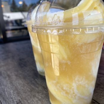 Matiki Island Barbecue - 3/28/2021 DOLE WHIP Float- pineapple swirled with coconut - Hawaiian Near Me - Fullerton, California