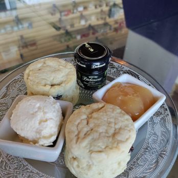 English Tealeaves - Scones were lovely. Assortment of jams VS standard strawberry. I liked being able to pick. - Coffee & Tea Near Me - Parker, Colorado English Tealeaves - Scones were lovely. Assortment of jams VS standard strawberry. I liked being able to pick. - Coffee & Tea Near Me - Parker, Colorado
