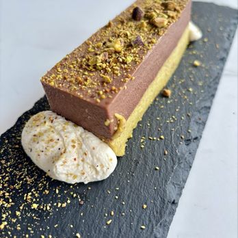 La Vietta Trattoria - Chocolate & pistachio Panna cotta - Italian Near Me - Denver, Colorado La Vietta Trattoria - Chocolate & pistachio Panna cotta - Italian Near Me - Denver, Colorado