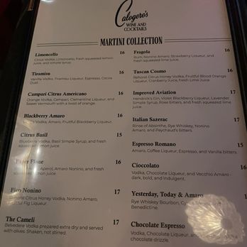 Calogero’s - Martini menu - Cocktail Bars Near Me - Milwaukee, Wisconsin Calogero’s - Martini menu - Cocktail Bars Near Me - Milwaukee, Wisconsin