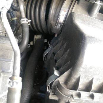 Vtec Automotive - Check emission system light is on. Reason is because the intake tube has a big crack/whole. see pics. - Auto Repair Near Me - Diamond Bar, California Vtec Automotive - Check emission system light is on. Reason is because the intake tube has a big crack/whole. see pics. - Auto Repair Near Me - Diamond Bar, California
