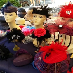 Vendor selling French Ladies hat - this was prolly the only vendor selling something close to French culture.