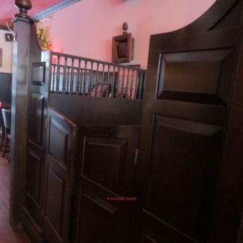 Black Rabbit - Privacy booth with swing doors inside Black Rabbit Pub 3 May 2014 by Lucinda Lewis - Pubs Near Me - Brooklyn, New York