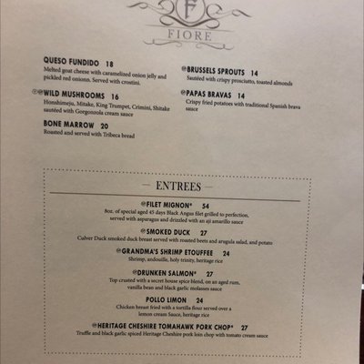 Menu photo 6 Fiore  Charlotte, NC