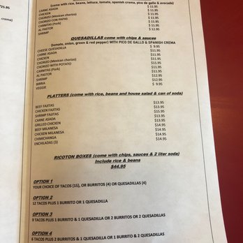 Ricoton - Menu 2 - Sandwiches Near Me - Damascus, Maryland