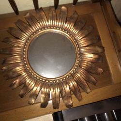 Bespoke Loft - A mirror surround by a gold/ copper color paint, great for any wall or just before u leave your house to check yourself