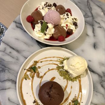Zaytinya - Turkish Coffee Chocolate Cake and Chocolate rose dessert - Greek Near Me - Washington, DC, District of Columbia