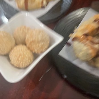 Sushi Totoro - Sesame Ball - honestly sad this photo came blurry these are soo delicious its like a foood hug in your mouth - Sushi Bars Near Me - Aurora, Colorado Sushi Totoro - Sesame Ball - honestly sad this photo came blurry these are soo delicious its like a foood hug in your mouth - Sushi Bars Near Me - Aurora, Colorado