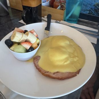 Orange Cafe Bistro - Hollandaise sauce was a little overpowering in the eggs Benedict - Breakfast & Brunch Near Me - Orange, California