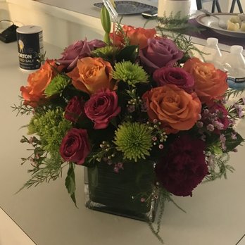 Wellington Florist - The Summer Citrus arrangement. I paid to add 6 extra roses and it made the arrangement pop! - Florists Near Me - Wellington, Florida