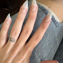 Lucky Nails & Spa - You can clearly see none of them fit, mind you this was AFTER it had been under the led.