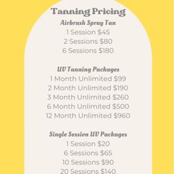 Olde Towne Tanning Salon - Pricing