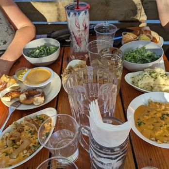 Kathrin's Biergarten - Multiple plates of food - German Near Me - Rocklin, California Kathrin's Biergarten - Multiple plates of food - German Near Me - Rocklin, California