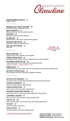 Menu photo 6 Restaurant Claudine San Antonio, TX Menu photo 6 Restaurant Claudine San Antonio, TX