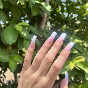 True Touch Nail & Spa - Full set french tip with hearts - Nail Salons Near Me - Lake Elsinore, California True Touch Nail & Spa - Full set french tip with hearts - Nail Salons Near Me - Lake Elsinore, California