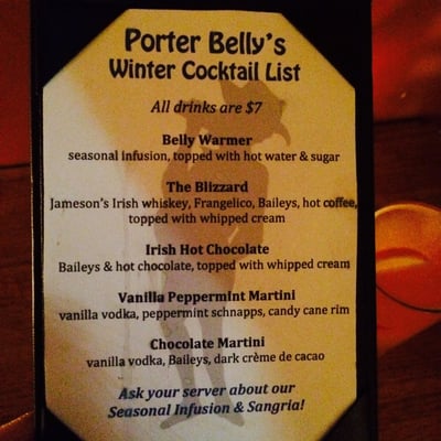 Menu photo 5 Porter Belly's Pub Brighton, MA