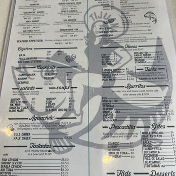 Tj Oyster Bar - Menú 6/2024 - Seafood Near Me - Chula Vista, California