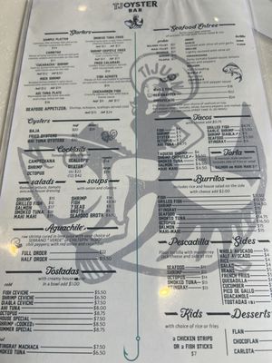 Menu photo 4 Tj Oyster Bar Chula Vista, CA