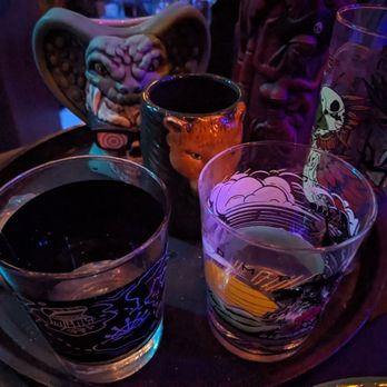 Broken Compass Tiki - Selection of tiki cups for sale - New American Near Me - Burbank, California Broken Compass Tiki - Selection of tiki cups for sale - New American Near Me - Burbank, California