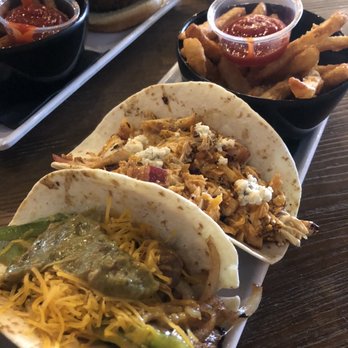 The Sneaky Beagle - Buffalo chicken Taco & Taco named Phil - Seafood Near Me - Myrtle Beach, South Carolina