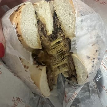 Bethesda Bagels - Steak and cheese on onion - Breakfast & Brunch Near Me - Washington, DC, District of Columbia