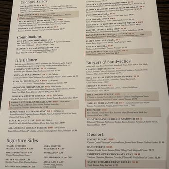 Cooper’s Hawk Winery & Restaurant - menu - American Near Me - Jacksonville, Florida