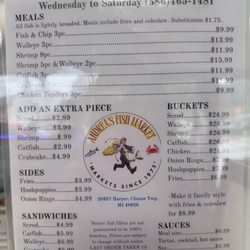 Andrea's Fish Market II - Menu