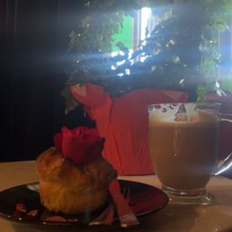 Mocha and a fresh pastry