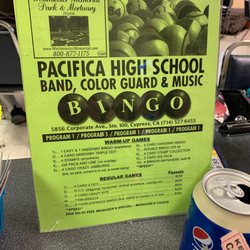 Cypress Bingo - The program for Friday night