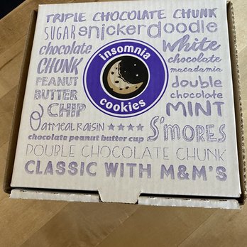 Insomnia Cookies - a box of cookies - Desserts Near Me - Harrisonburg, Virginia